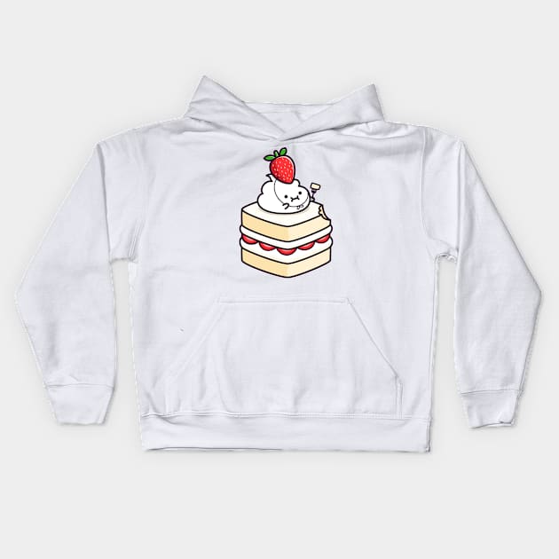 Lil whip strawberry cake Kids Hoodie by Robot Dance Battle